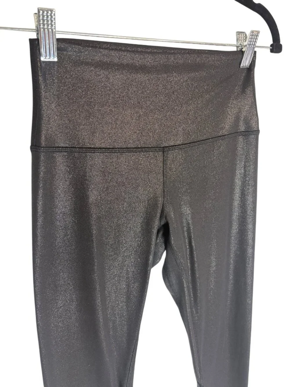 Lululemon Align High-Rise Pant Full Length Shine Foil Print Black-sz 6